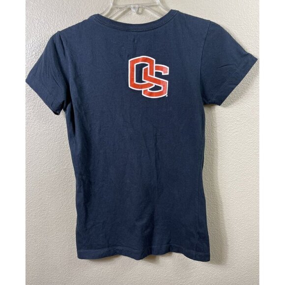 Nike Women's Oregon State Beavers Go Beavs Slim Fit T Shirt Small Orange Logo - Picture 3 of 7